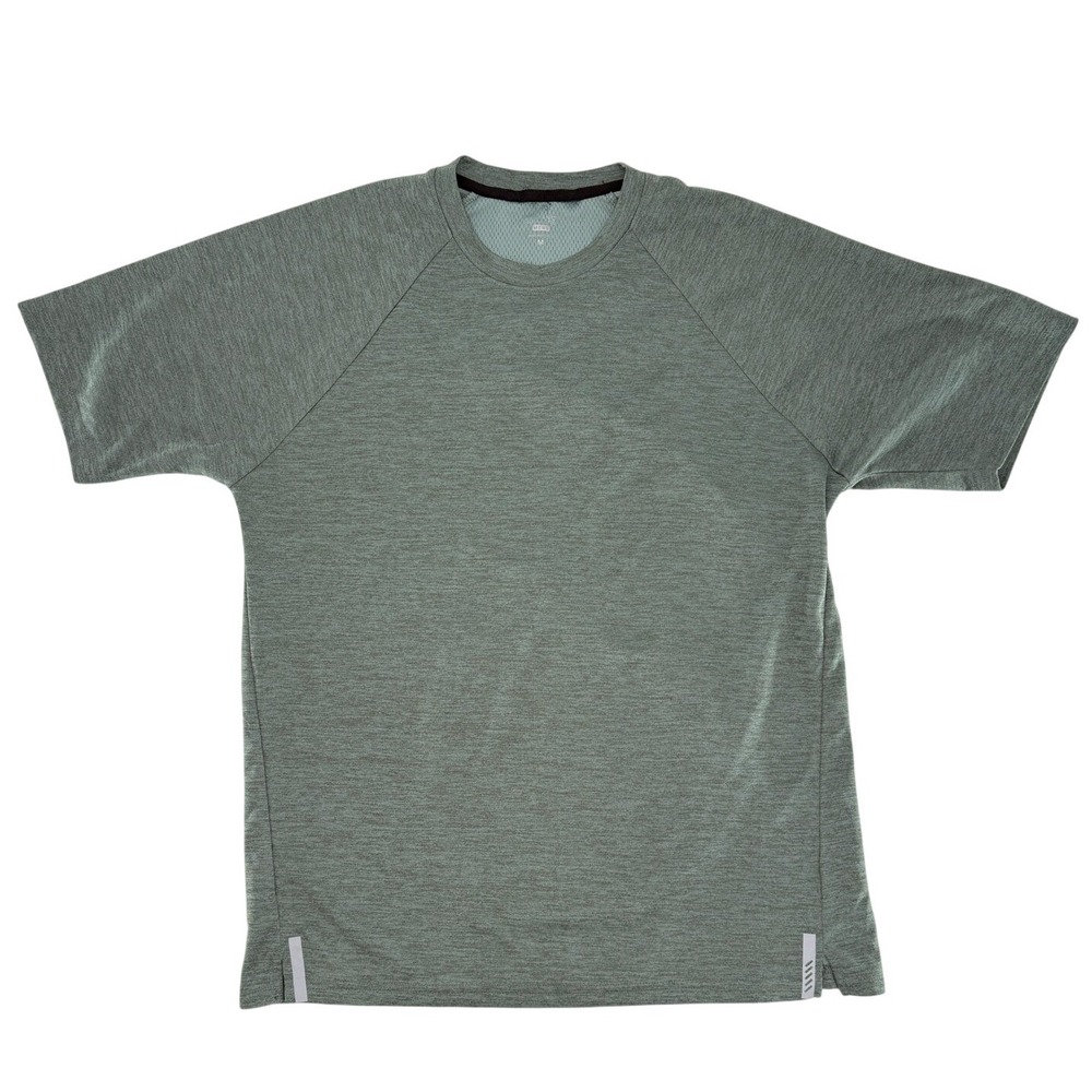 Balance Collection Mens Heathered Sage Green Raglan Performance T-Shirt Flaw - Picture 8 of 10
